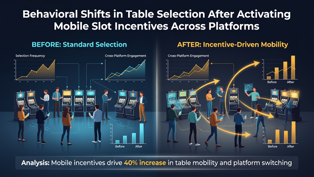 Darstellung von Nutzerverhalten bei mobilen Slot-Incentives und deren Einfluss auf Tischspiele