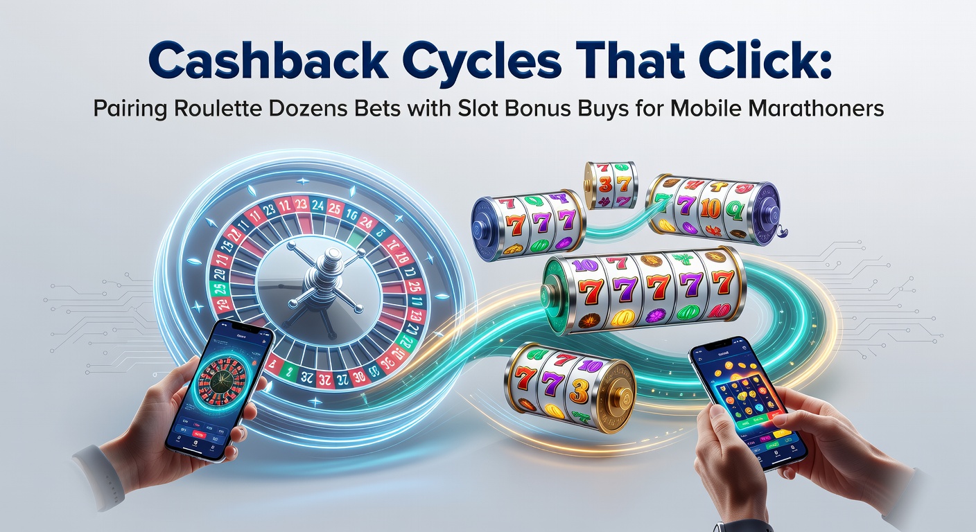 Smartphone mit Roulette-Tisch und Slot-Maschine im Hintergrund, symbolisiert mobile Cashback-Strategien