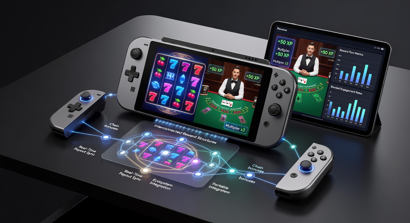 Mobile Gaming Umgebungen mit vernetzten Belohnungen zwischen Slots und Live-Tischen