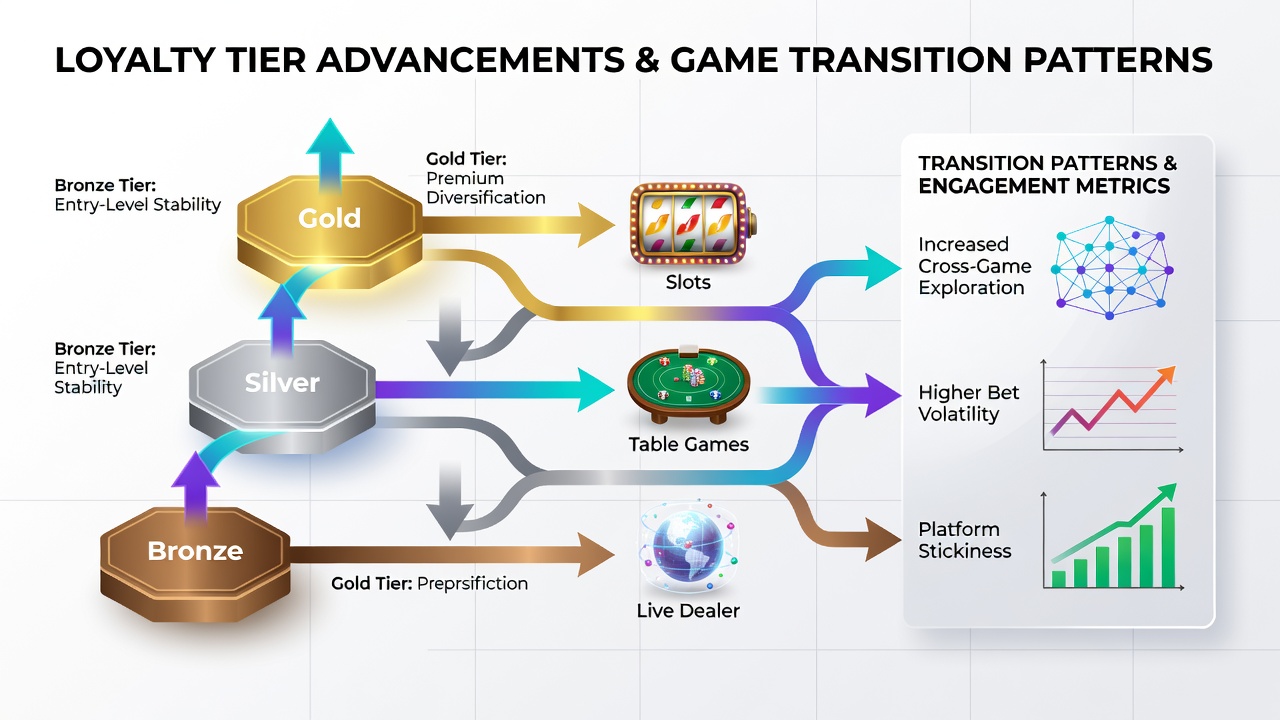Visualisierung von Übergangsmustern in Treueprogrammen digitaler Casinos