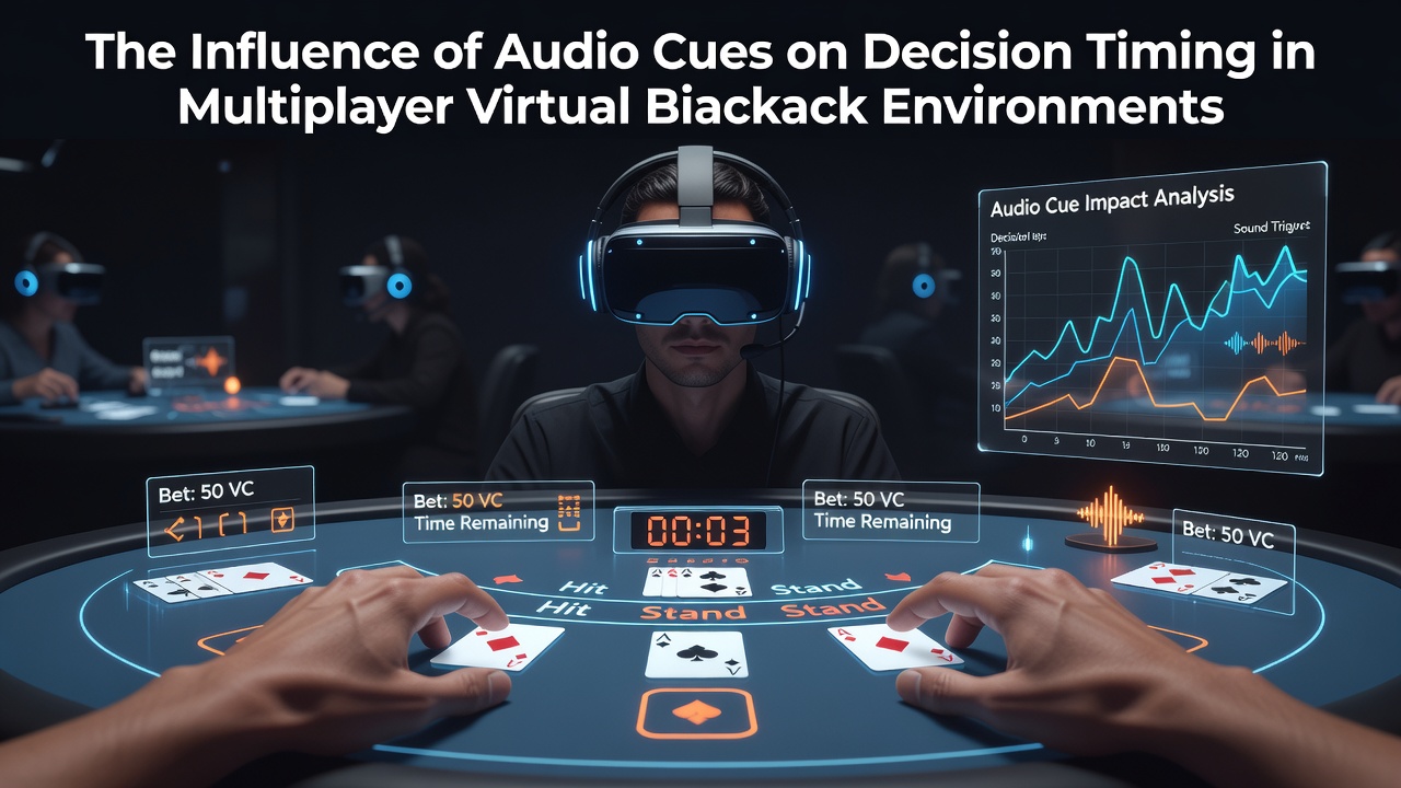 Darstellung von Audiohinweisen in einer virtuellen Blackjack-Umgebung mit mehreren Spielern