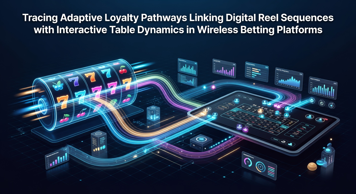 Darstellung adaptiver Loyalitätspfade die Slot-Reels mit Tischspielen in mobilen Plattformen verbinden