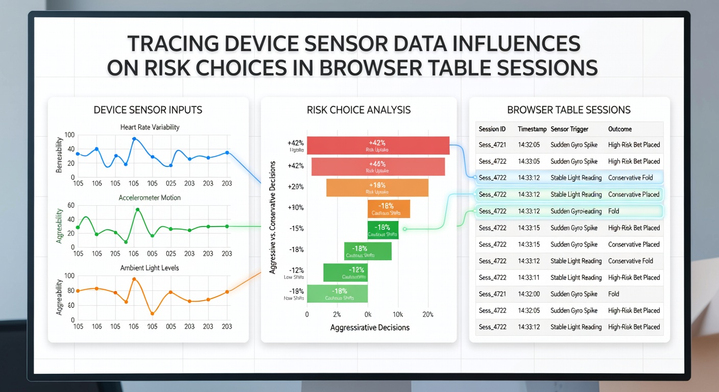 Analyse-Dashboard mit Sensorwerten und Risikoentscheidungen in einer Online-Tischsitzung